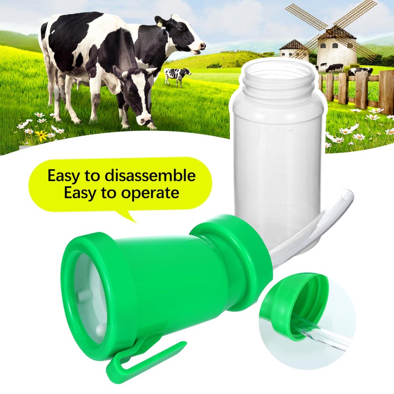 Blisstime Teat Dip Cup (Green) Non Reflow Nipple Cleaning Disinfection Dip Cup for Cow Sheep Goat - Image 3